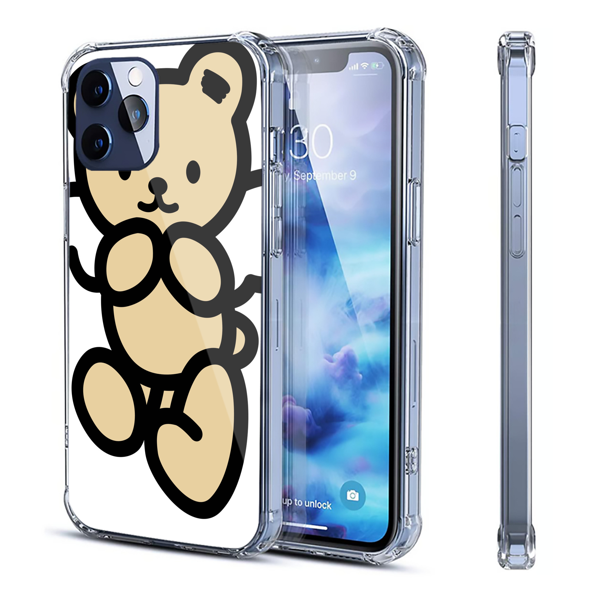 （画像用） Hello Kitty ハローキティ 【iPhone 12シリーズ対応】透明スマホケース（クリアソフトケース）